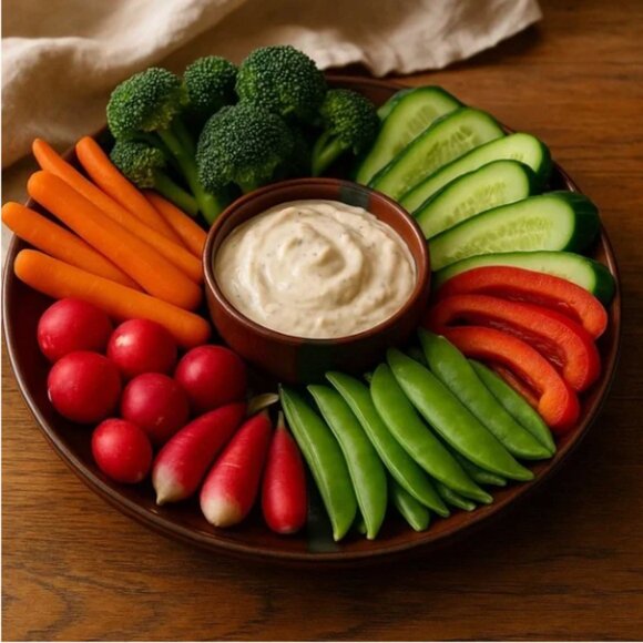 Pottery Colourblock Serving Platter - Picture 3 of 4